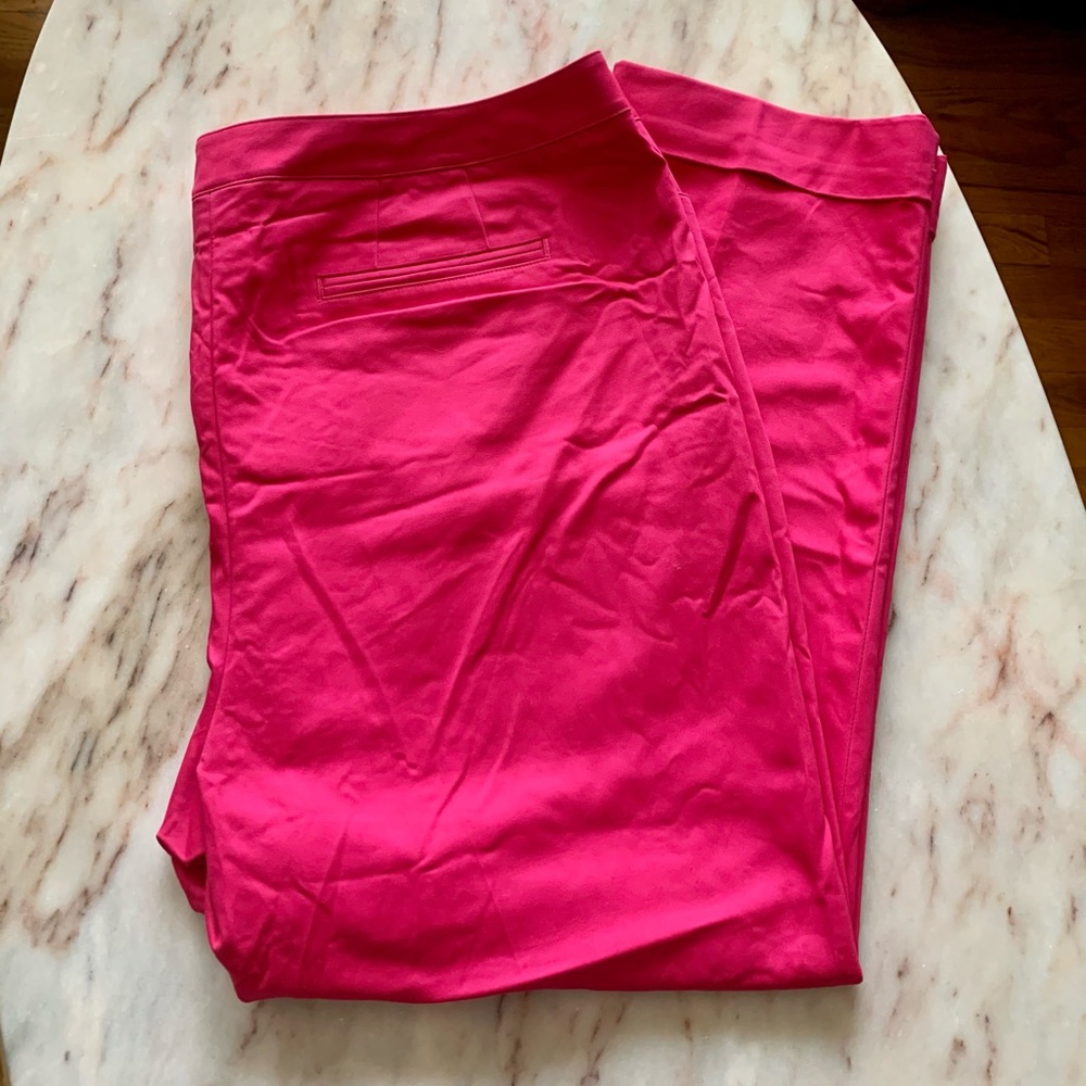 Lane Bryant_(NWT) Pink Cropped Dress Pants_Size 20 - Picture 3 of 6